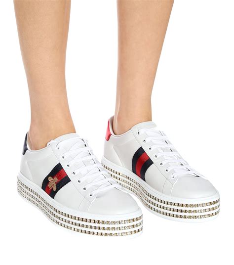 gucci diamond platform sneakers|Gucci new ace platform sneakers.